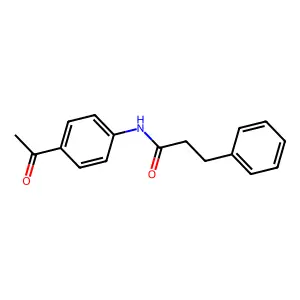 N-(4-Acetylphenyl)-3-phenylpropanamide structure