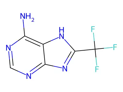 8-(trifluoromethyl)-9H-purin-6-amine structure