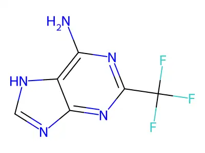 2-(trifluoromethyl)-7H-purin-6-amine structure