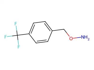 O-((4-(trifluoromethyl)phenyl)methyl)hydroxylamine structure