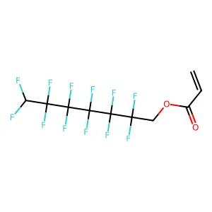 2,2,3,3,4,4,5,5,6,6,7,7-Dodecafluoroheptyl acrylate structure