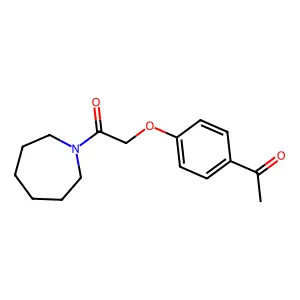 Acetophenone, 4'-(hexahydro-1H-azepinyl)carbonylmethoxy- structure