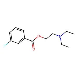 2-(Diethylamino)ethyl 3-fluorobenzoate structure