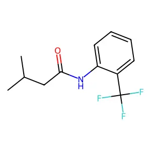 3-methyl-N-[2-(trifluoromethyl)phenyl]butanamide structure