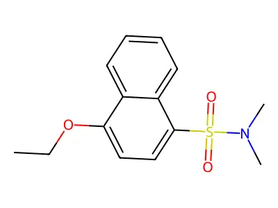 4-ethoxy-N,N-dimethylnaphthalene-1-sulfonamide structure