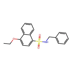 N-benzyl-4-ethoxynaphthalene-1-sulfonamide structure