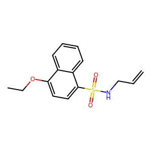 4-ethoxy-N-prop-2-enylnaphthalene-1-sulfonamide structure