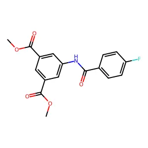 Dimethyl 5-[(4-fluorobenzoyl)amino]isophthalate structure