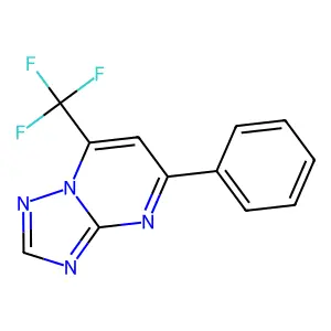 5-Phenyl-7-(trifluoromethyl)-[1,2,4]triazolo[1,5-a]pyrimidine structure