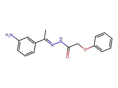 N'-[(E)-1-(3-Aminophenyl)ethylidene]-2-phenoxyacetohydrazide structure