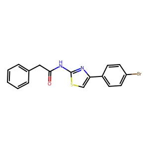 N-(4-(4-Bromophenyl)thiazol-2-yl)-2-phenylacetamide structure