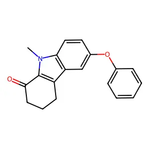 9-Methyl-6-phenoxy-2,3,4,9-tetrahydro-1H-carbazol-1-one structure