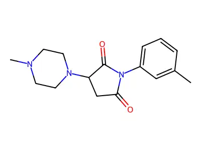 3-(4-Methyl-piperazin-1-yl)-1-m-tolyl-pyrrolidine-2,5-dione structure