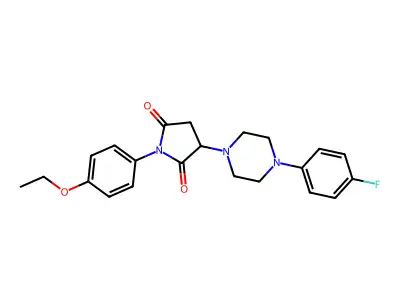1-(4-Ethoxyphenyl)-3-[4-(4-fluorophenyl)piperazin-1-yl]pyrrolidine-2,5-dione structure