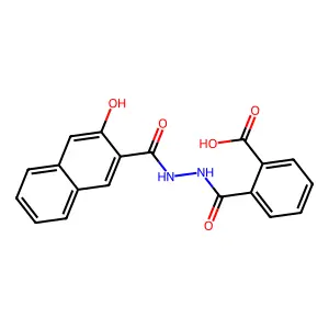 2-[[(3-hydroxynaphthalene-2-carbonyl)amino]carbamoyl]benzoic Acid structure