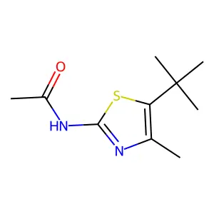 N-(5-tert-butyl-4-methyl-1,3-thiazol-2-yl)acetamide structure
