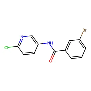 3-溴-N-(6-氯吡啶-3-基)苯甲酰胺 structure