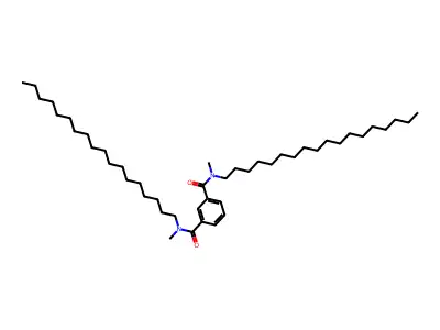 N,N'-dimethyl-N,N'-dioctadecylbenzene-1,3-dicarboxamide structure