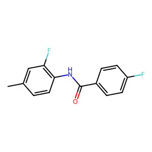 4-fluoro-N-(2-fluoro-4-methylphenyl)benzamide structure