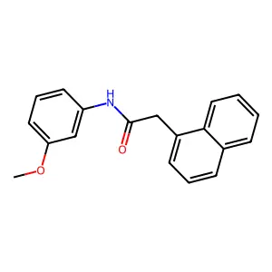 N-(3-甲氧基苯基)-2-(1-萘基)乙酰胺 structure
