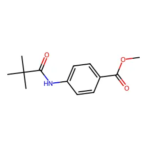 Methyl 4-(2,2-dimethylpropanoylamino)benzoate structure