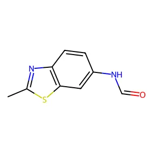 N-(2-甲基-1,3-苯并噻唑-6-基)甲酰胺 structure