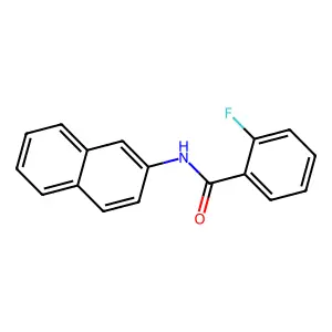 2-氟-N-2-萘基苯甲酰胺 structure