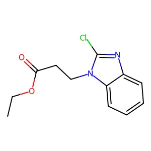 Ethyl 3-(2-chlorobenzimidazol-1-yl)propanoate structure