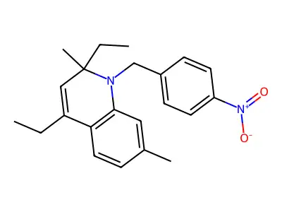 2,4-Diethyl-2,7-dimethyl-1-[(4-nitrophenyl)methyl]quinoline structure