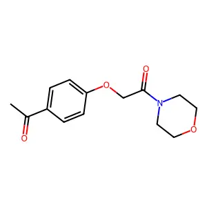 Acetophenone, 4'-morpholinocarbonylmethoxy- structure