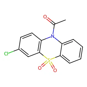 1-(3-Chloro-5,5-dioxido-10H-phenothiazin-10-yl)ethanone structure