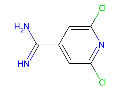 2,6-Dichloropyridine-4-carboximidamide structure