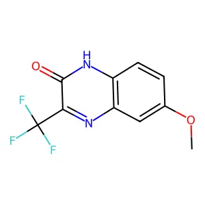 2(1H)-Quinoxalinone, 6-methoxy-3-(trifluoromethyl)- structure