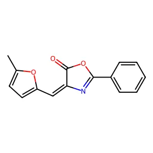 4-(5-Methyl-furan-2-ylmethylene)-2-phenyl-4H-oxazol-5-one structure