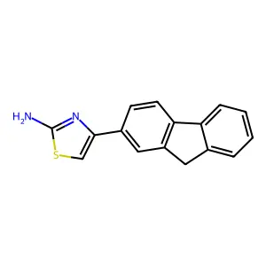 4-(9H-fluoren-2-yl)-1,3-thiazol-2-amine structure