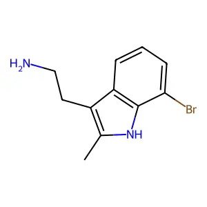 2-(7-溴-2-甲基-1H-吲哚-3-基)乙胺 structure