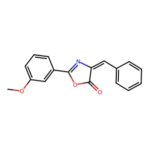 2-(3-Methoxyphenyl)-4-(phenylmethylene)-5(4H)-oxazolone structure