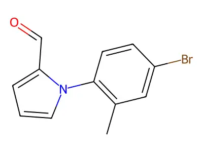 1-(4-bromo-2-methylphenyl)-1H-pyrrole-2-carbaldehyde structure
