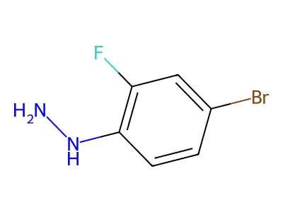 (4-Bromo-2-fluorophenyl)hydrazine structure