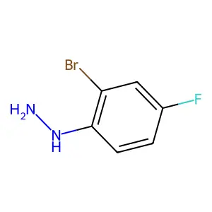 (2-Bromo-4-fluorophenyl)hydrazine structure