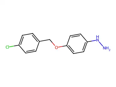 {4-[(4-Chlorobenzyl)oxy]phenyl}hydrazine structure