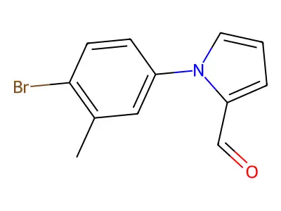 1-(4-bromo-3-methylphenyl)-1H-pyrrole-2-carbaldehyde structure