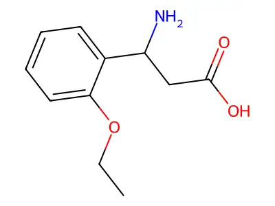 (3R)-3-amino-3-(2-ethoxyphenyl)propanoic acid structure