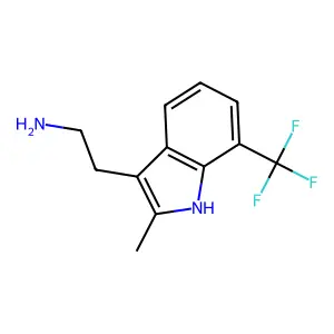2-[2-methyl-7-(trifluoromethyl)-1H-indol-3-yl]ethanamine structure