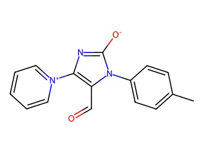 (Z)-[3-(4-methylphenyl)-2-oxo-5-pyridin-1-ium-1-ylimidazol-4-ylidene]methanolate structure