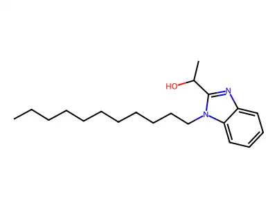 1-(1-Undecylbenzimidazol-2-yl)ethan-1-ol structure