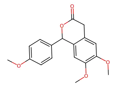 6,7-Dimethoxy-1-(4-methoxyphenyl)isochroman-3-one structure