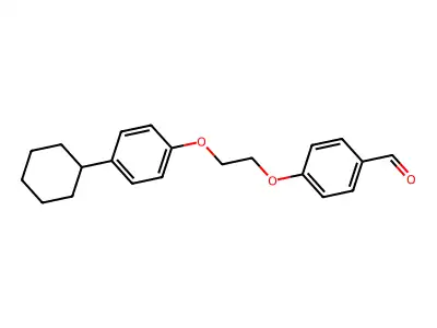 4-[2-(4-Cyclohexylphenoxy)ethoxy]benzaldehyde structure