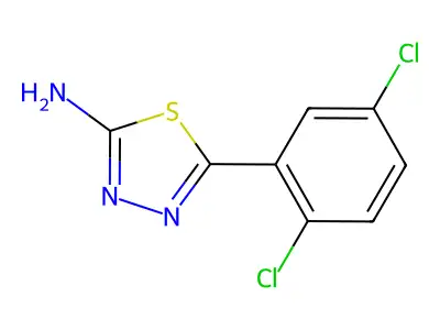 5-(2,5-Dichlorophenyl)-1,3,4-thiadiazol-2-amine structure