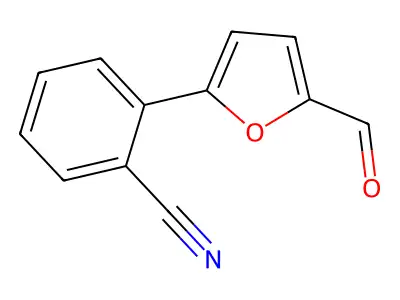 2-(5-Formyl-2-furyl)benzonitrile structure